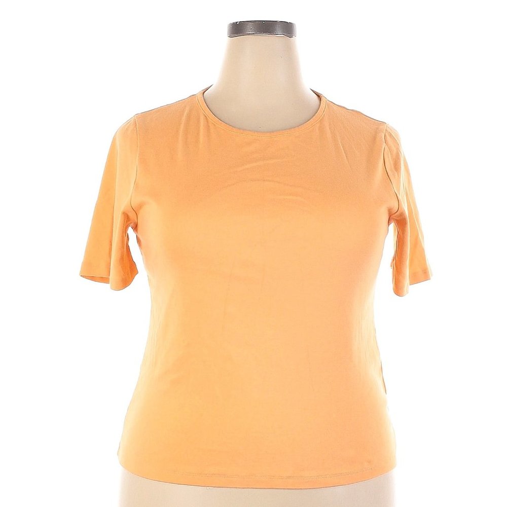 J Crew Plus Size Slim Perfect Fit Tee in Coastal Sunset